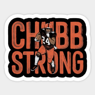 Nick Chubb Strong Sticker